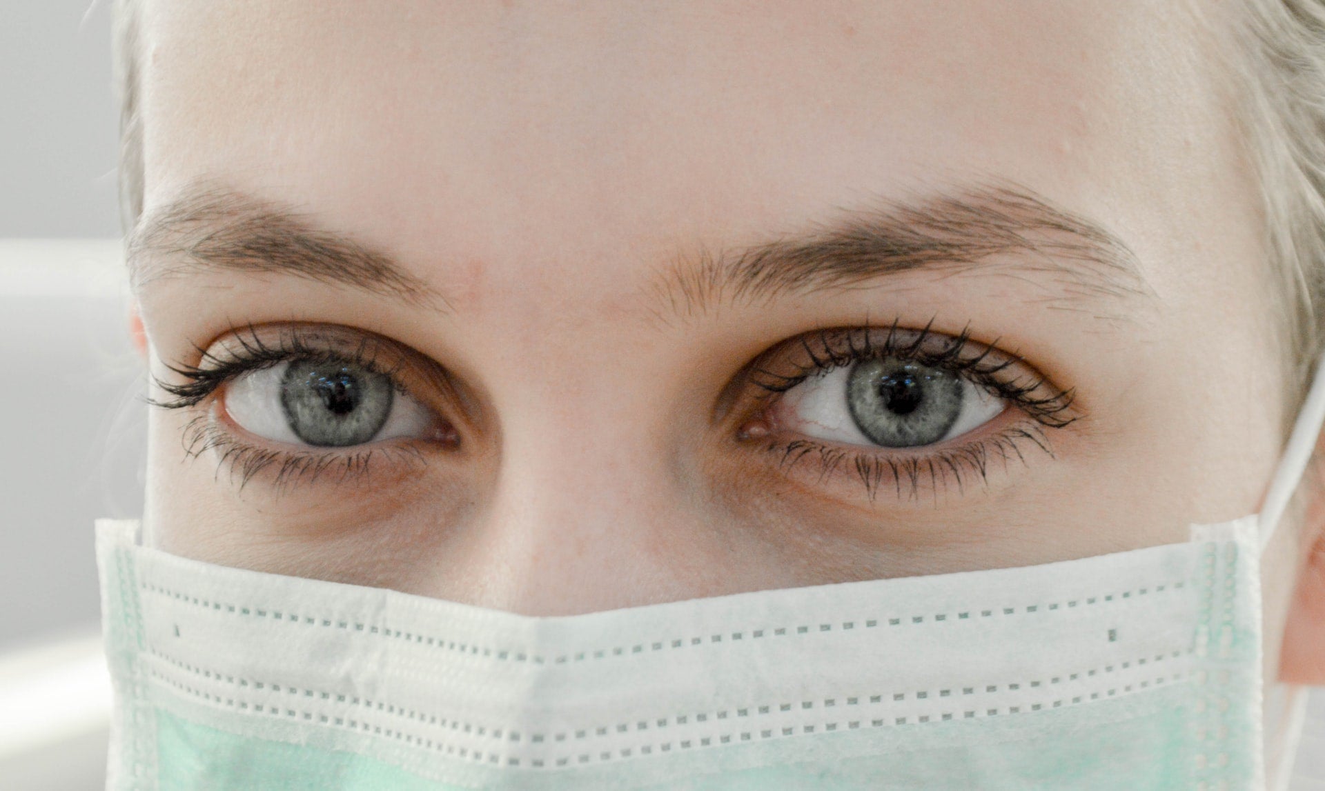 woman undergo treatment to prevent dry eyes looking at screen all day