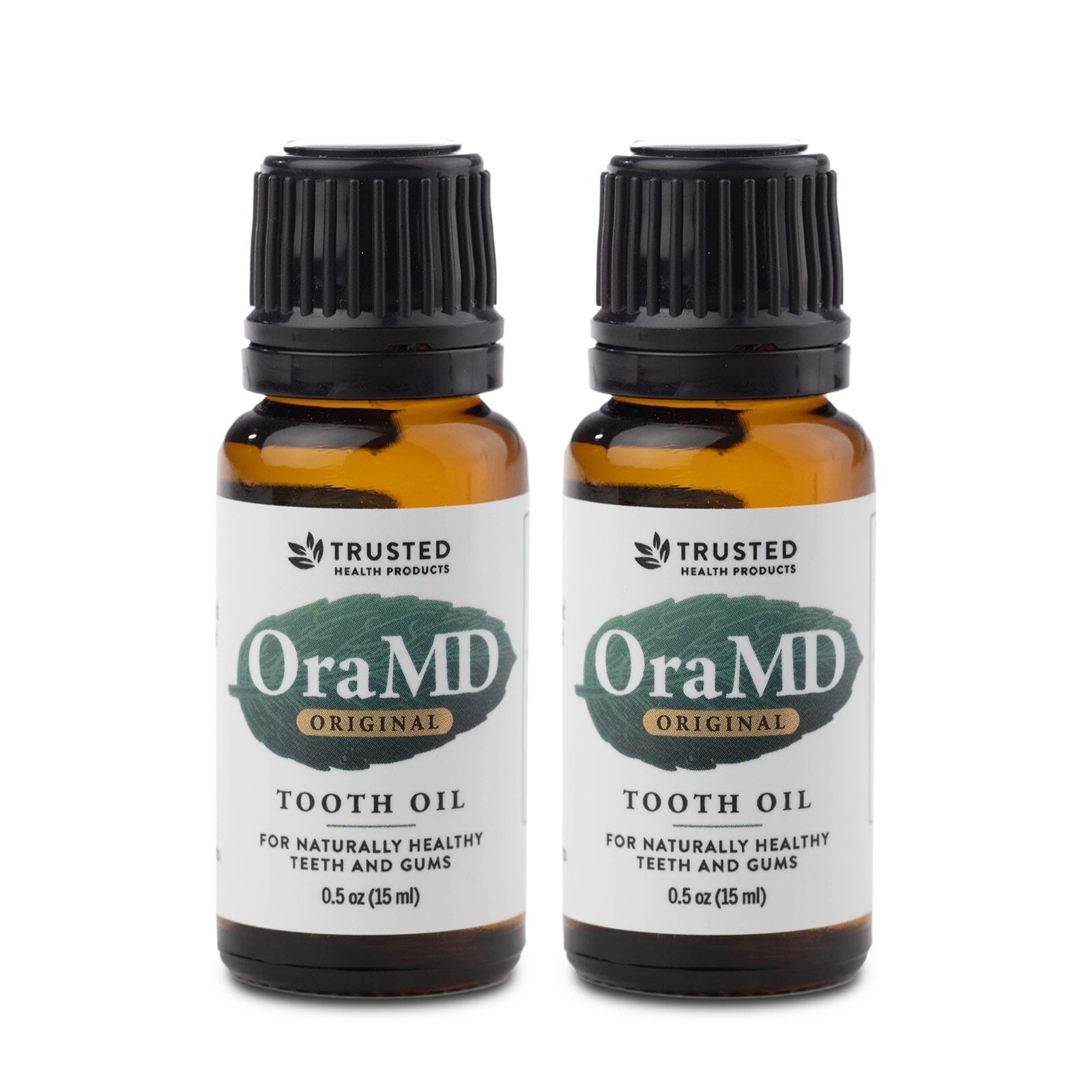 Toothpaste Alternative 2 OraMD Original Strength Tooth Oil bottles