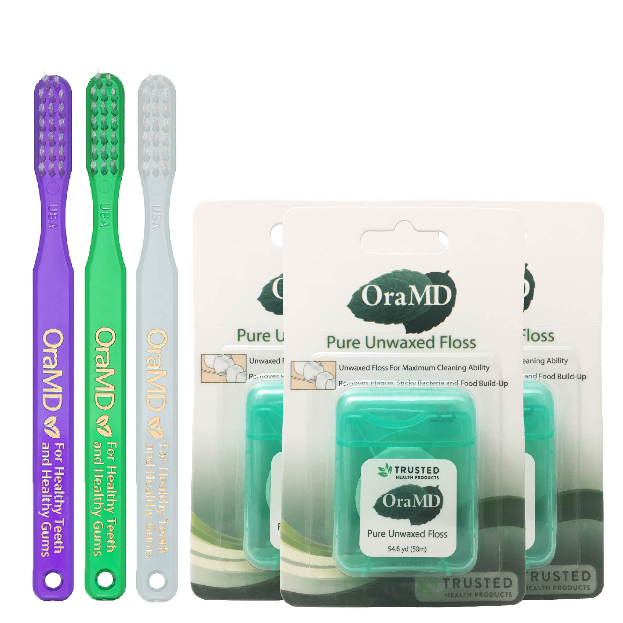 OraMD Pure Unwaxed Dental Floss