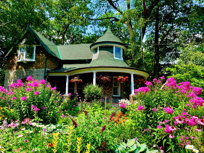 backyard flower garden