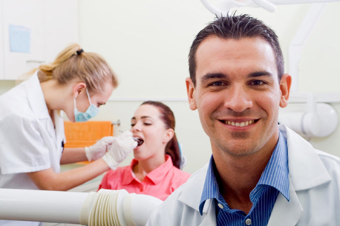 dentist and patient