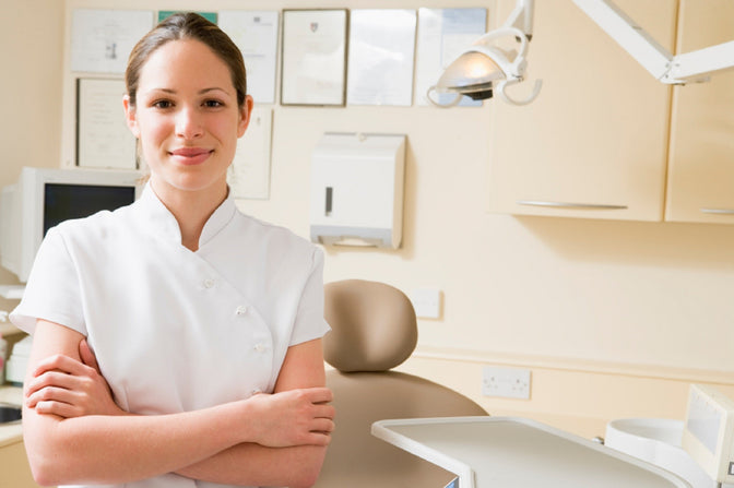 smiling female dentist