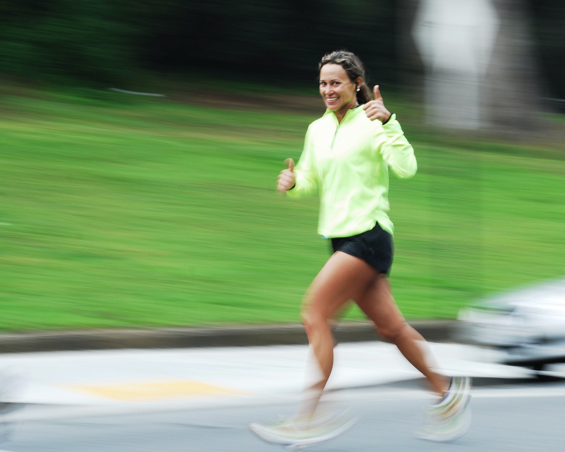 woman jogging to maintain health