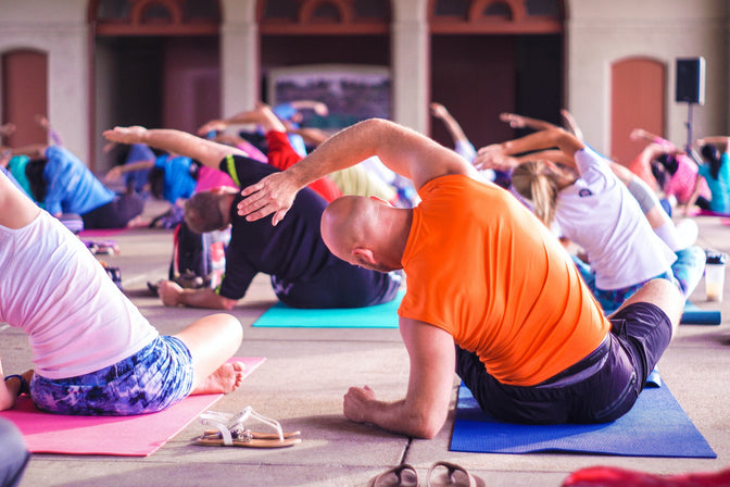 exercise group stretching