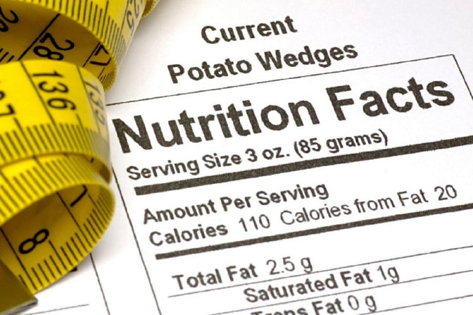 nutrition label