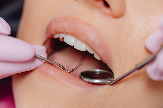 woman having dental check-up