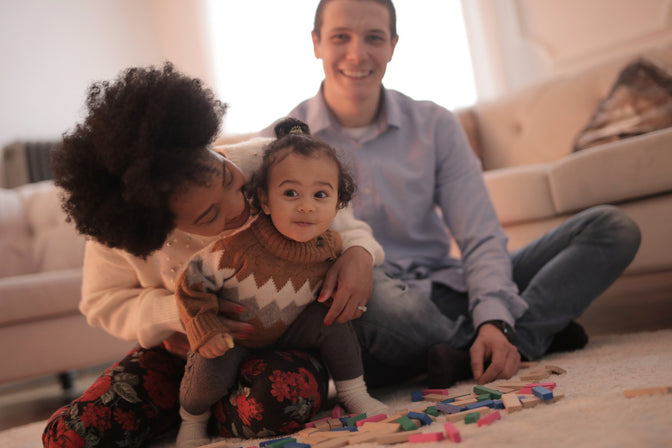 family enjoying zero-waste cleaning home