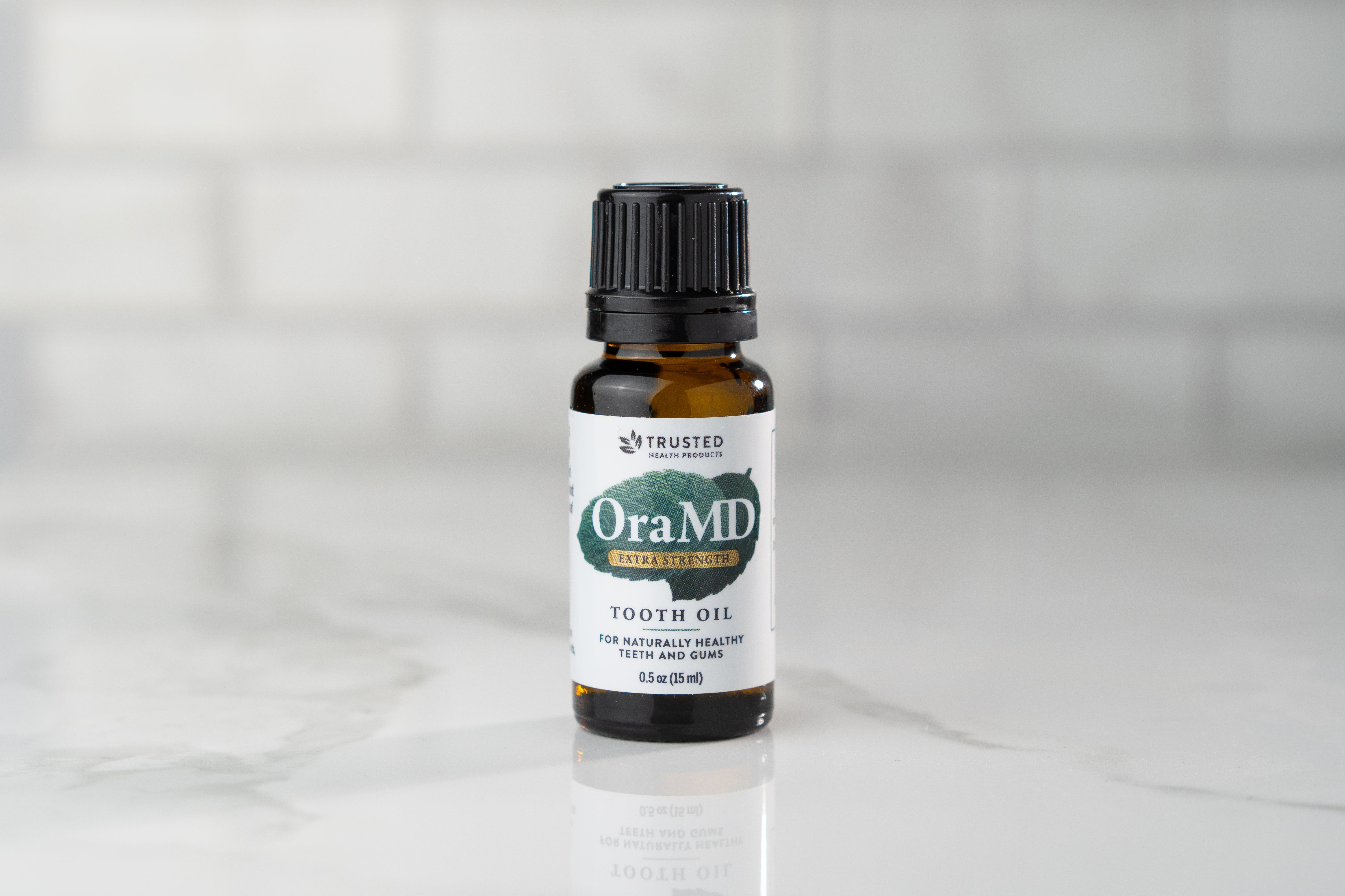 Night Skincare Routine Tooth oil bottle