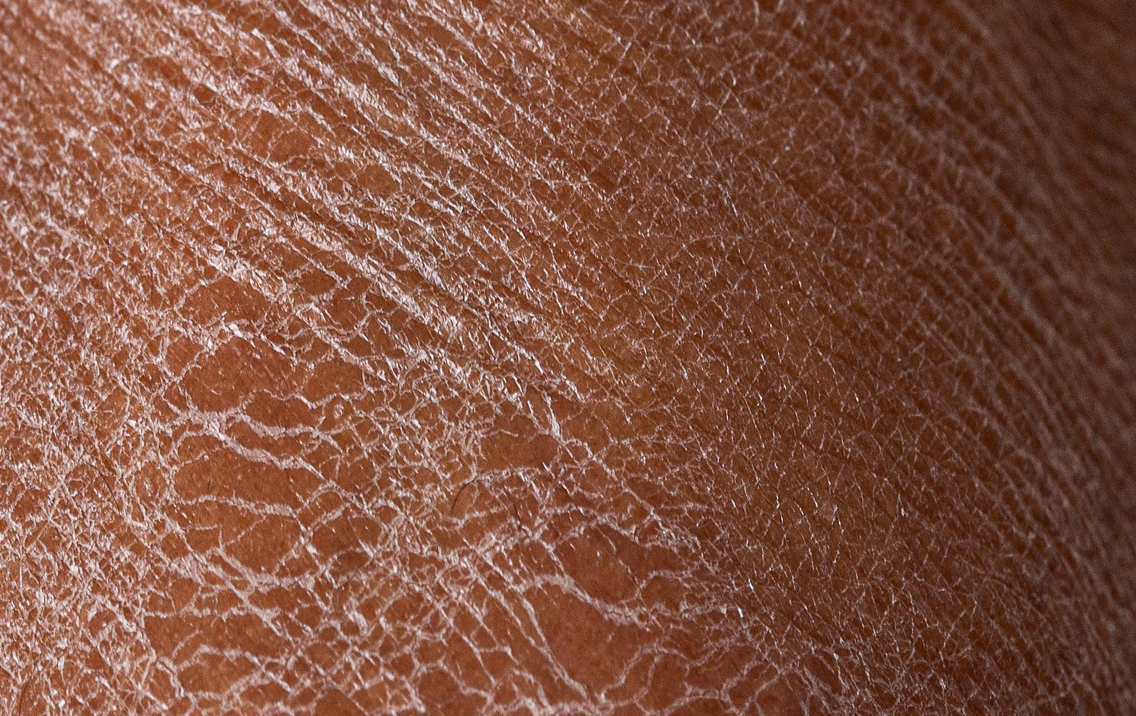 Close-up of brown leather texture